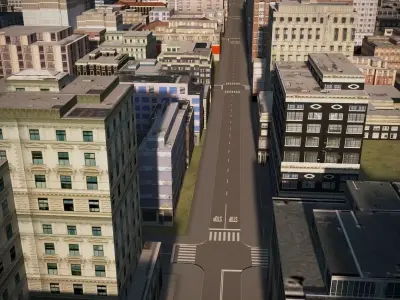 City 11 Low-poly 3D model
