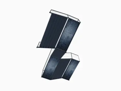 Industrial Staircase 3D model