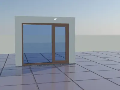 autocad 3d window Free low-poly 3D model