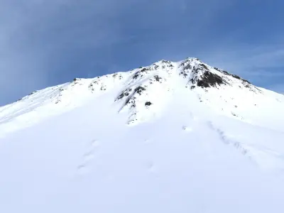 Snow Mountain 04 Low-poly 3D model