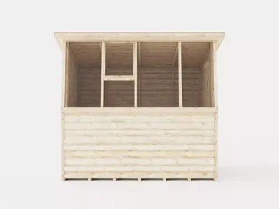 Garden Potting Shed Low-poly 3D model