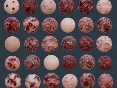 30 Horror Gore Skin Seamless PBR Texture Pack Texture