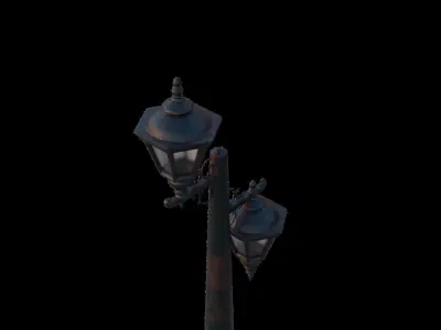 STREET LIGHT Low-poly 3D model