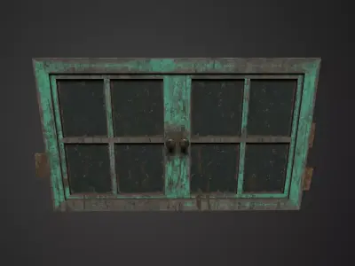 Window low poly Low-poly 3D model