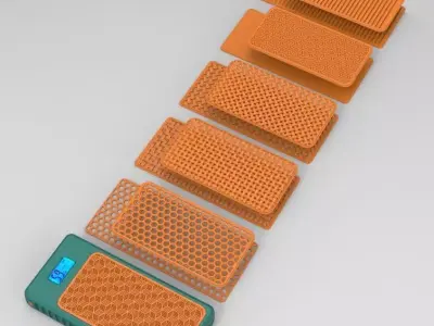 Power Bank 20K mah with All inter changeable design 3D print model