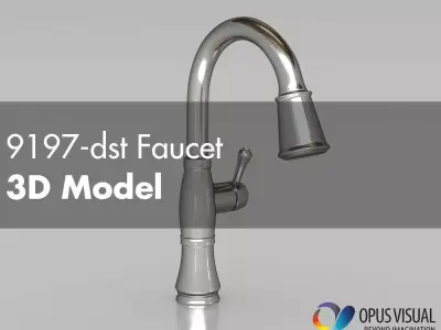 9197-dst Faucet 3D model