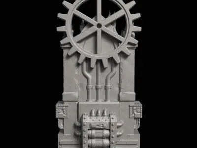 Imperial Throne 3D Printable Miniature 3D print model