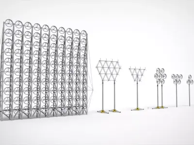 Wind turbine 4 3D model