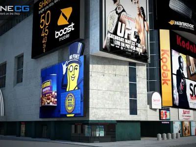 NYC Buildings Pack Low-poly 3D model