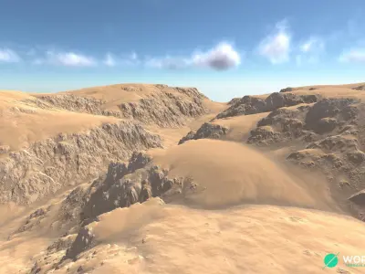 Canyon Cliff 01 3D model