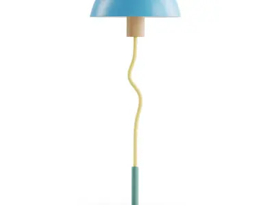 Vintage Table Lamp Sottsass Mendini  Low-poly 3D model