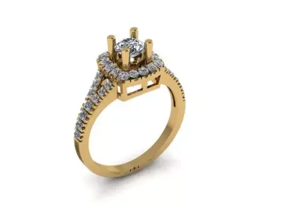 Diamond Ring 3D print model 89