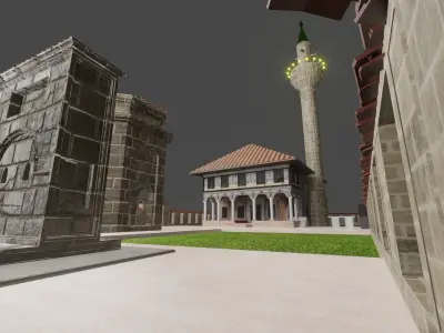 Pasha Mosque - Tetovo 3D model