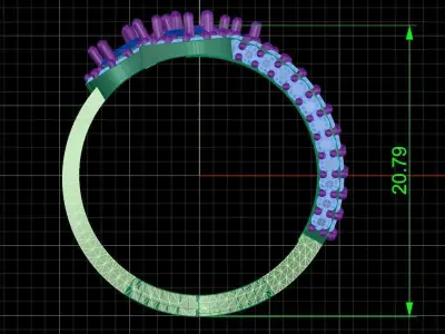 Jewelry ring 200 3D print model purchase