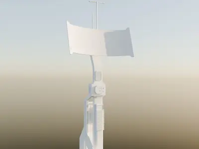 Sci-Fi Antenna Model 3D model
