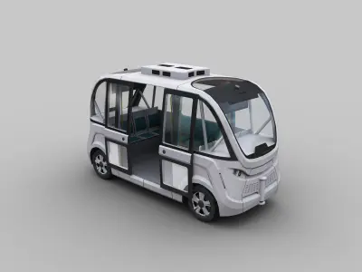 Navya Arma Lowpoly Low-poly 3D model