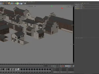  Chinese Hui Style Jiangnan Ancient Building  3D model