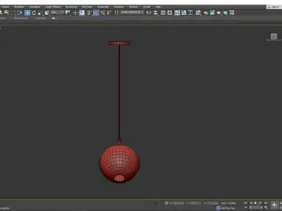 Skye Pendant Ceiling Light Low-poly 3D model