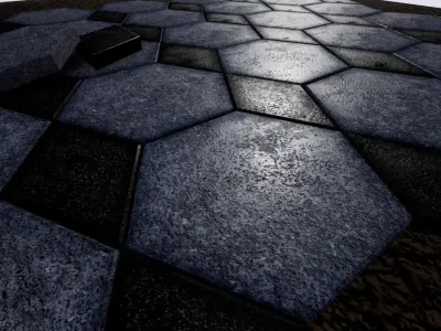 Paver 3D Model and 4K Textures Low-poly 3D model