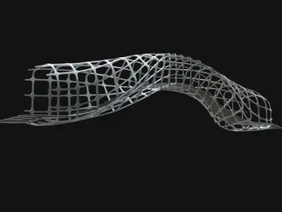 Futuristic Bridge  3D model