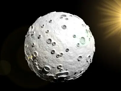 Moon Detailed 3D Model 3D model