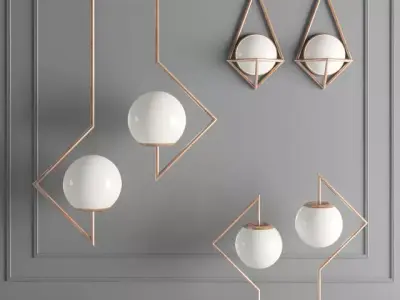 ceiling light 3D model 132