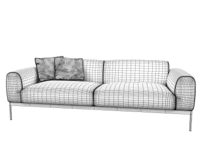 Bon seater sofa 3D model