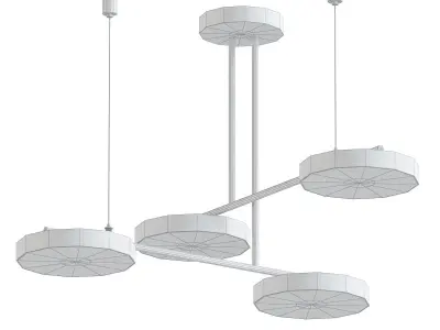 AX354 light fixture with four lights 3D model