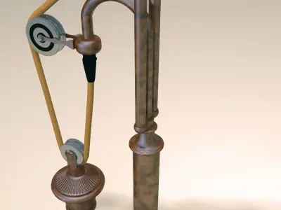 RESTORATION HARDWARE Counter weight task table lamp 3D model