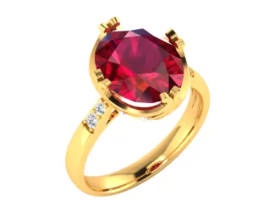 Women Ring  Render 3dm STL OBJ FBX Details 3D print model 378