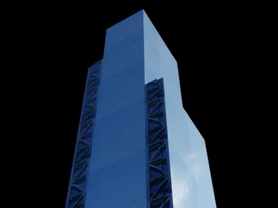 3 World Trade Center - NYC Low-poly 3D model