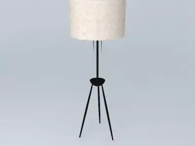 Tripod Floor Lamp 3D model get