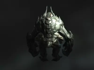 Alien Creature Low-poly 3D model order