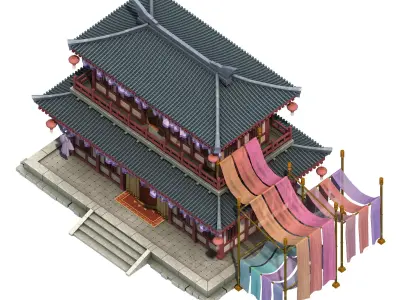 Beijing City Construction - Cloth Shop 06 3D model