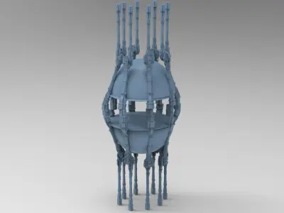 Cliff observation tower chamber 1 3D model