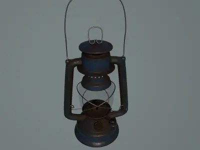 Old Blue Lantern 3D model