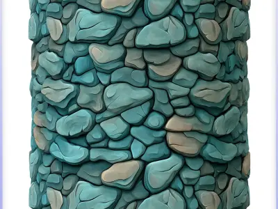 Stylized Stone Floor Seamless Texture Texture 18