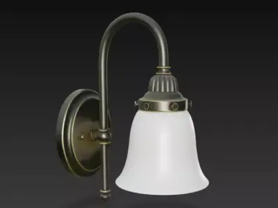 Vintage Wall Sconce Lamp 3D Model 3D model