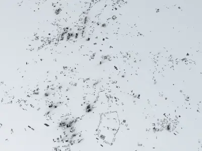 Kaohsiung City Streets and Buildings 3D model