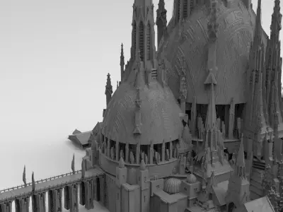 Desert Grand Hyborian Palace structure 2 3D model