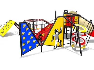 Wave Playground Low-poly 3D model