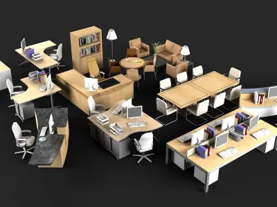 Office Furniture 2 3D model