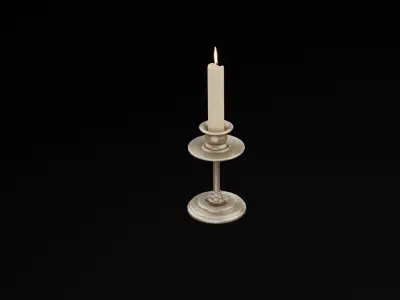 Candle Holder Low-poly 3D model