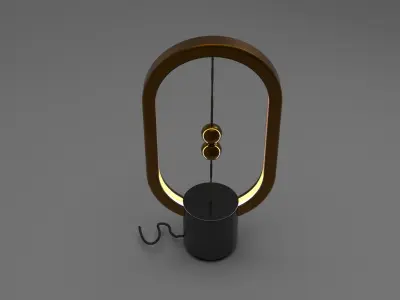 LED LIGHT TABLE LAMP Low-poly 3D model