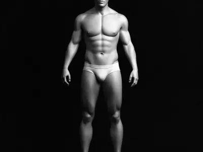  Realistic Male Body - Base Mesh 