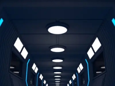 Sci Fi Corridor 3D model