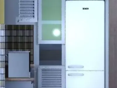 small kitchen-kit 3D model