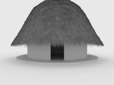 Cabin 3 - House Honai 3D model
