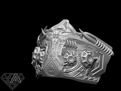 SCI-FI Warrior custom mask 3D print model