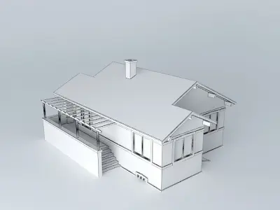 Bungalow house Free 3D model